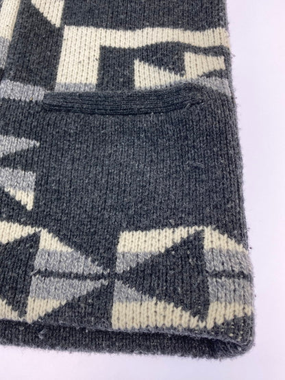 【中古品】【メンズ】 BARNS バーンズ HANDLIKE KNIT GOWN JACKET ハンドライク ニット ガウン ジャケット アウター 145-251125-jt-27-min サイズ：2 カラー：ブラック系 万代Net店