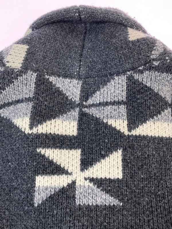 【中古品】【メンズ】 BARNS バーンズ HANDLIKE KNIT GOWN JACKET ハンドライク ニット ガウン ジャケット アウター 145-251125-jt-27-min サイズ：2 カラー：ブラック系 万代Net店