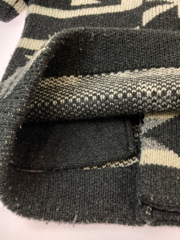 【中古品】【メンズ】 BARNS バーンズ HANDLIKE KNIT GOWN JACKET ハンドライク ニット ガウン ジャケット アウター 145-251125-jt-27-min サイズ：2 カラー：ブラック系 万代Net店