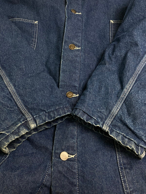 【中古品】【メンズ】 DICKIES ディッキーズ デニムチョアコート 90S ブランケットライナー カバーオール メンズ アウター 146-251128-em-10-min サイズ：4XL カラー：ダークブルー 万代Net店