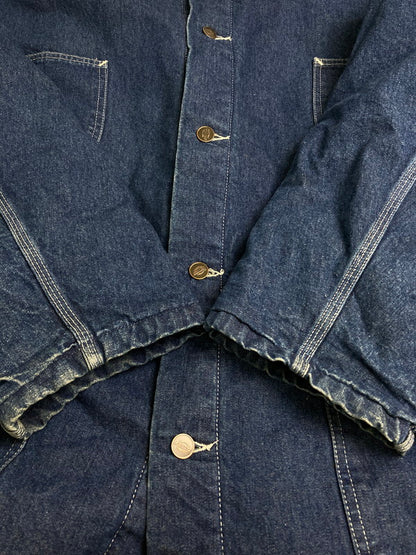 【中古品】【メンズ】 DICKIES ディッキーズ デニムチョアコート 90S ブランケットライナー カバーオール メンズ アウター 146-251128-em-10-min サイズ：4XL カラー：ダークブルー 万代Net店