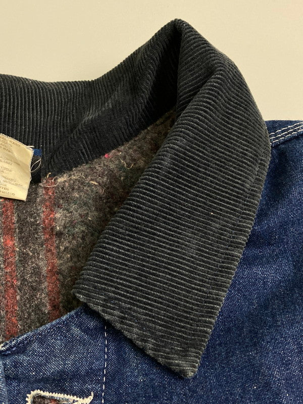 【中古品】【メンズ】 DICKIES ディッキーズ デニムチョアコート 90S ブランケットライナー カバーオール メンズ アウター 146-251128-em-10-min サイズ：4XL カラー：ダークブルー 万代Net店