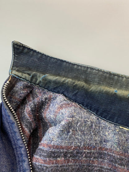 【現状渡し品】【メンズ】 BLUE BELL ブルーベル 70'S ブランケット デニム カバーオール アウター 145-251126-jt-28-min カラー：インディゴ 万代Net店