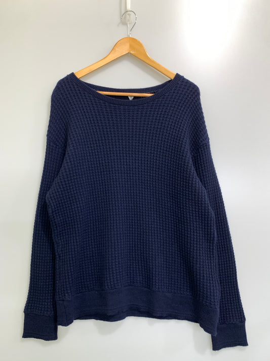 【中古品】【メンズ】 FILMELANGE フィルメランジェ ALAN WAFFLE KNIT SWEATER 192-1027 アラン ワッフル ニット セーター メンズ トップス 長袖 140-260731-em-63-min サイズ：4 カラー：ネイビー 万代Net店