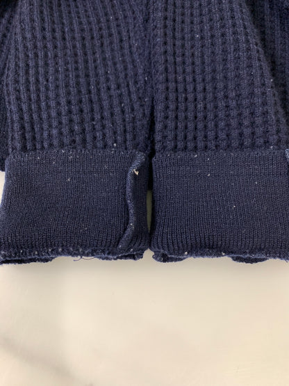 【中古品】【メンズ】 FILMELANGE フィルメランジェ ALAN WAFFLE KNIT SWEATER 192-1027 アラン ワッフル ニット セーター メンズ トップス 長袖 140-260731-em-63-min サイズ：4 カラー：ネイビー 万代Net店