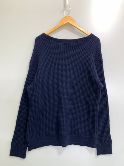 【中古品】【メンズ】 FILMELANGE フィルメランジェ ALAN WAFFLE KNIT SWEATER 192-1027 アラン ワッフル ニット セーター メンズ トップス 長袖 140-260731-em-63-min サイズ：4 カラー：ネイビー 万代Net店