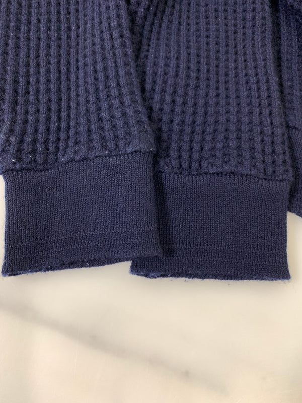 【中古品】【メンズ】 FILMELANGE フィルメランジェ ALAN WAFFLE KNIT SWEATER 192-1027 アラン ワッフル ニット セーター メンズ トップス 長袖 140-260731-em-63-min サイズ：4 カラー：ネイビー 万代Net店