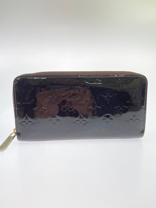【中古品】【メンズ/レディース】 LOUIS VUITTON ルイ・ヴィトン モノグラム・ヴェルニ ジッピーウォレット M93522 CA2144 長財布 ラウンドファスナー 179-251130-em-46-min カラー：ダークブラウン 万代Net店