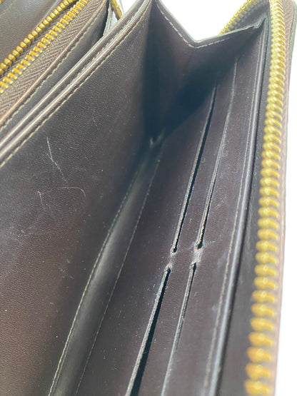 【中古品】【メンズ/レディース】 LOUIS VUITTON ルイ・ヴィトン モノグラム・ヴェルニ ジッピーウォレット M93522 CA2144 長財布 ラウンドファスナー 179-251130-em-46-min カラー：ダークブラウン 万代Net店