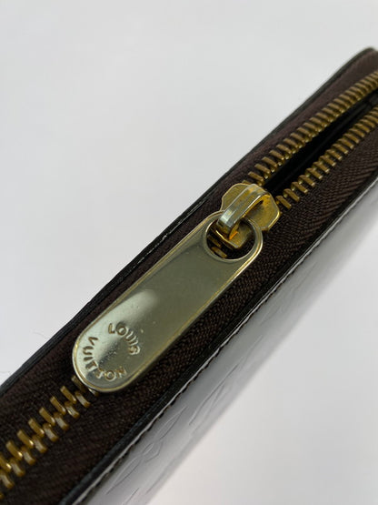 【中古品】【メンズ/レディース】 LOUIS VUITTON ルイ・ヴィトン モノグラム・ヴェルニ ジッピーウォレット M93522 CA2144 長財布 ラウンドファスナー 179-251130-em-46-min カラー：ダークブラウン 万代Net店