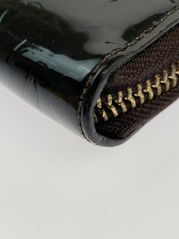 【中古品】【メンズ/レディース】 LOUIS VUITTON ルイ・ヴィトン モノグラム・ヴェルニ ジッピーウォレット M93522 CA2144 長財布 ラウンドファスナー 179-251130-em-46-min カラー：ダークブラウン 万代Net店