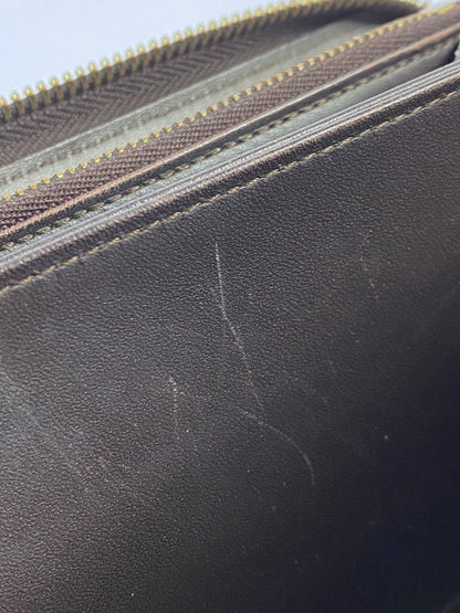 【中古品】【メンズ/レディース】 LOUIS VUITTON ルイ・ヴィトン モノグラム・ヴェルニ ジッピーウォレット M93522 CA2144 長財布 ラウンドファスナー 179-251130-em-46-min カラー：ダークブラウン 万代Net店