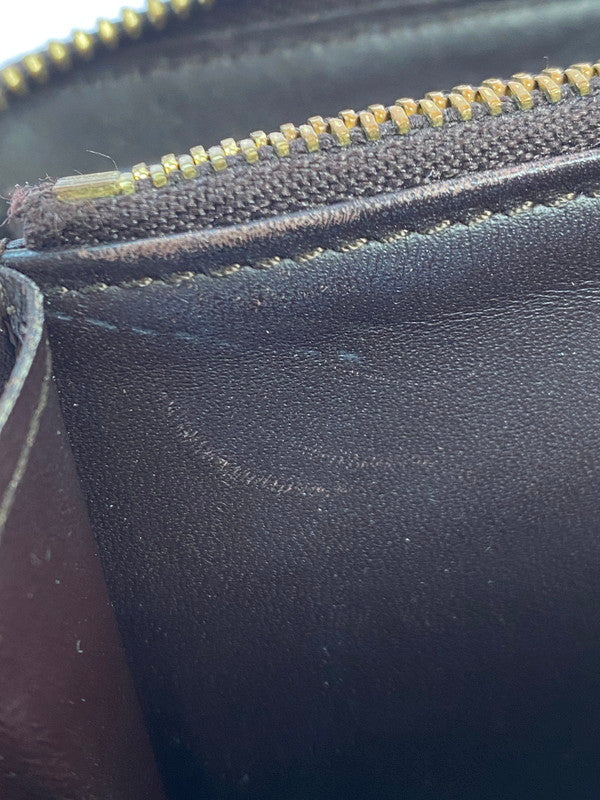 【中古品】【メンズ/レディース】 LOUIS VUITTON ルイ・ヴィトン モノグラム・ヴェルニ ジッピーウォレット M93522 CA2144 長財布 ラウンドファスナー 179-251130-em-46-min カラー：ダークブラウン 万代Net店