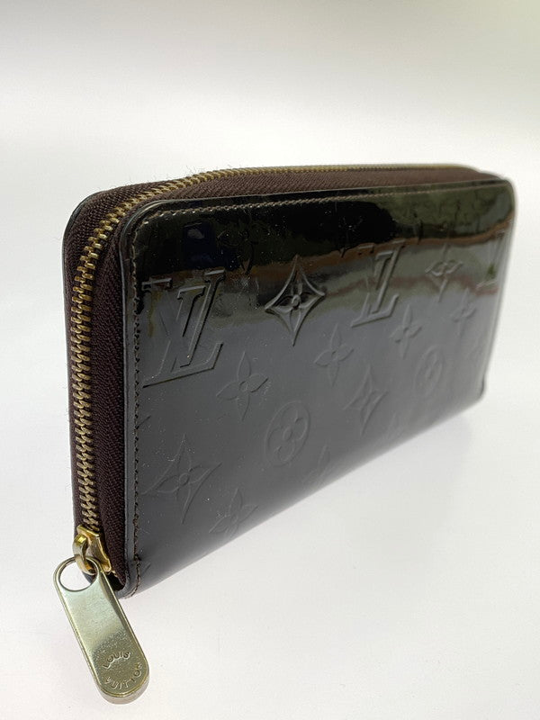【中古品】【メンズ/レディース】 LOUIS VUITTON ルイ・ヴィトン モノグラム・ヴェルニ ジッピーウォレット M93522 CA2144 長財布 ラウンドファスナー 179-251130-em-46-min カラー：ダークブラウン 万代Net店