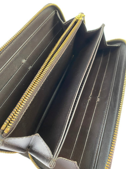 【中古品】【メンズ/レディース】 LOUIS VUITTON ルイ・ヴィトン モノグラム・ヴェルニ ジッピーウォレット M93522 CA2144 長財布 ラウンドファスナー 179-251130-em-46-min カラー：ダークブラウン 万代Net店