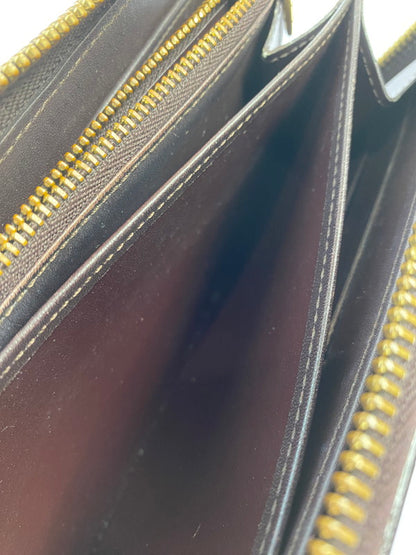 【中古品】【メンズ/レディース】 LOUIS VUITTON ルイ・ヴィトン モノグラム・ヴェルニ ジッピーウォレット M93522 CA2144 長財布 ラウンドファスナー 179-251130-em-46-min カラー：ダークブラウン 万代Net店