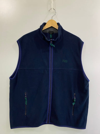 【中古品】【メンズ】 SEDAN ALL-PURPOSE セダンオールパーパス FLEECE FULL ZIP VEST SD23F-CT06 フリース フルジップ ベスト メンズ アウター 140-251128-em-02-min サイズ：L カラー：ネイビー 万代Net店