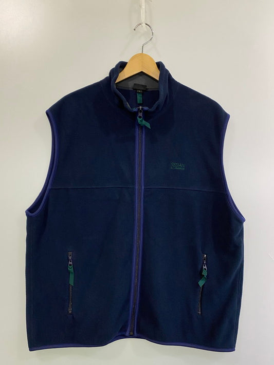 【中古品】【メンズ】 SEDAN ALL-PURPOSE セダンオールパーパス FLEECE FULL ZIP VEST SD23F-CT06 フリース フルジップ ベスト メンズ アウター 140-251128-em-02-min サイズ：L カラー：ネイビー 万代Net店