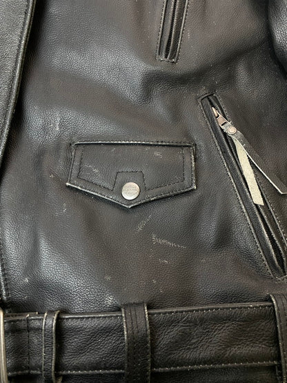 【現状渡し品】【メンズ】 HARLEY DAVIDSON ハーレーダビッドソン ダブル ライダースジャケット レザー メンズ アウター 145-251205-em-48-min サイズ：L カラー：ブラック 万代Net店