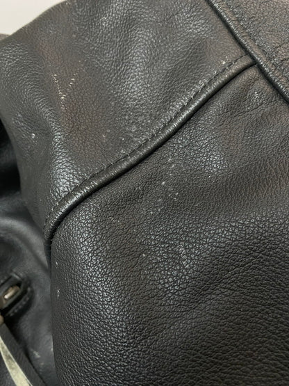 【現状渡し品】【メンズ】 HARLEY DAVIDSON ハーレーダビッドソン ダブル ライダースジャケット レザー メンズ アウター 145-251205-em-48-min サイズ：L カラー：ブラック 万代Net店