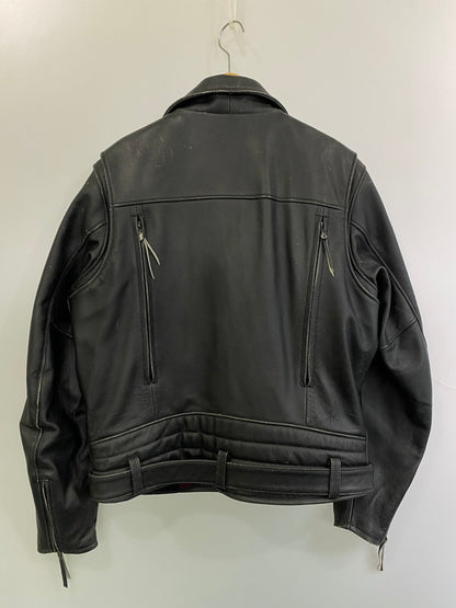 【現状渡し品】【メンズ】 HARLEY DAVIDSON ハーレーダビッドソン ダブル ライダースジャケット レザー メンズ アウター 145-251205-em-48-min サイズ：L カラー：ブラック 万代Net店