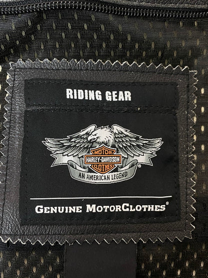 【現状渡し品】【メンズ】 HARLEY DAVIDSON ハーレーダビッドソン ダブル ライダースジャケット レザー メンズ アウター 145-251205-em-48-min サイズ：L カラー：ブラック 万代Net店