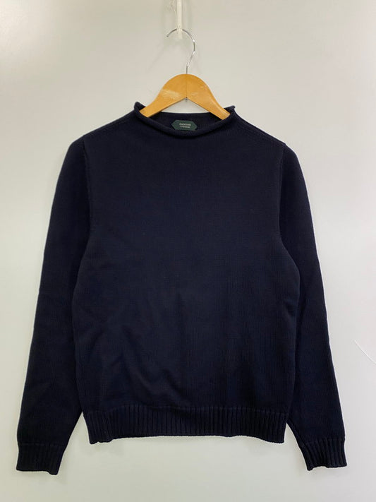 【中古品】【メンズ】 ZANONE ザノーネ ミドルゲージ5G ロールネックニット 7ETJP4 ZC239 トップス 141-251129-kk-27-min サイズ：48 カラー：ネイビー 万代Net店
