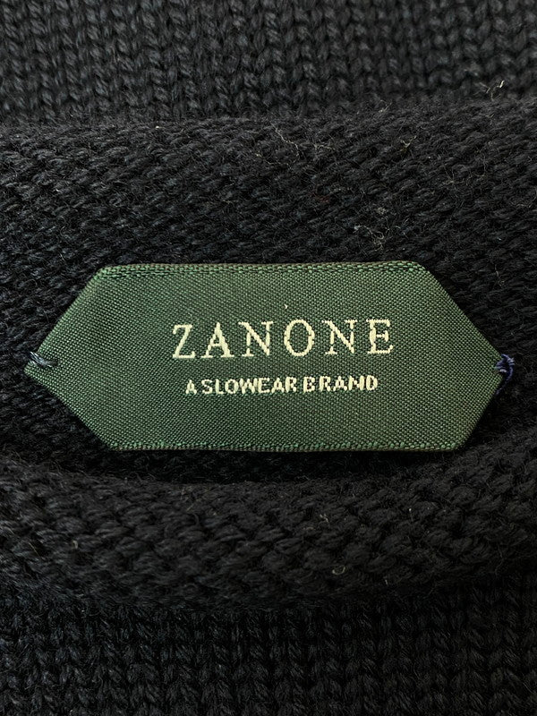 【中古品】【メンズ】 ZANONE ザノーネ ミドルゲージ5G ロールネックニット 7ETJP4 ZC239 トップス 141-251129-kk-27-min サイズ：48 カラー：ネイビー 万代Net店