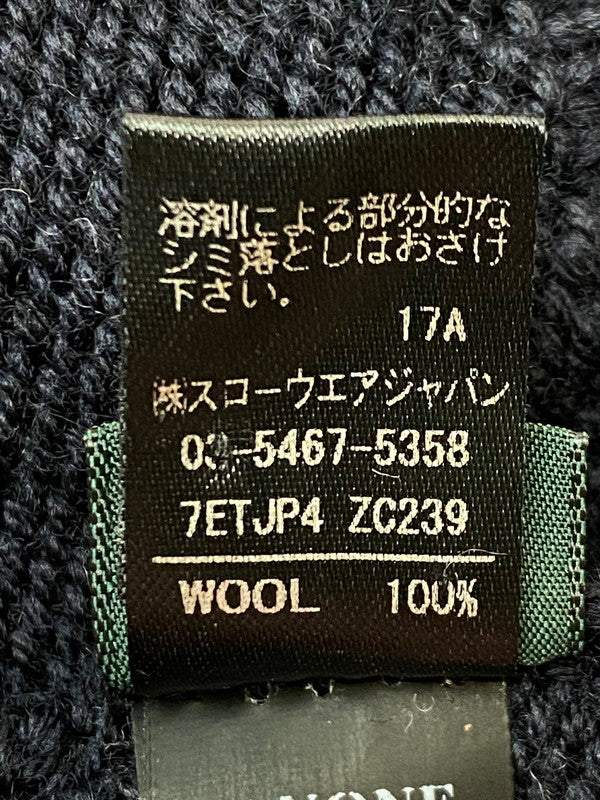 【中古品】【メンズ】 ZANONE ザノーネ ミドルゲージ5G ロールネックニット 7ETJP4 ZC239 トップス 141-251129-kk-27-min サイズ：48 カラー：ネイビー 万代Net店