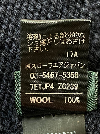 【中古品】【メンズ】 ZANONE ザノーネ ミドルゲージ5G ロールネックニット 7ETJP4 ZC239 トップス 141-251129-kk-27-min サイズ：48 カラー：ネイビー 万代Net店