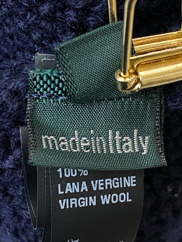 【中古品】【メンズ】 ZANONE ザノーネ クルーネック ニット セーター メンズ トップス 141-251128-em-03-min サイズ：48 カラー：ネイビー 万代Net店