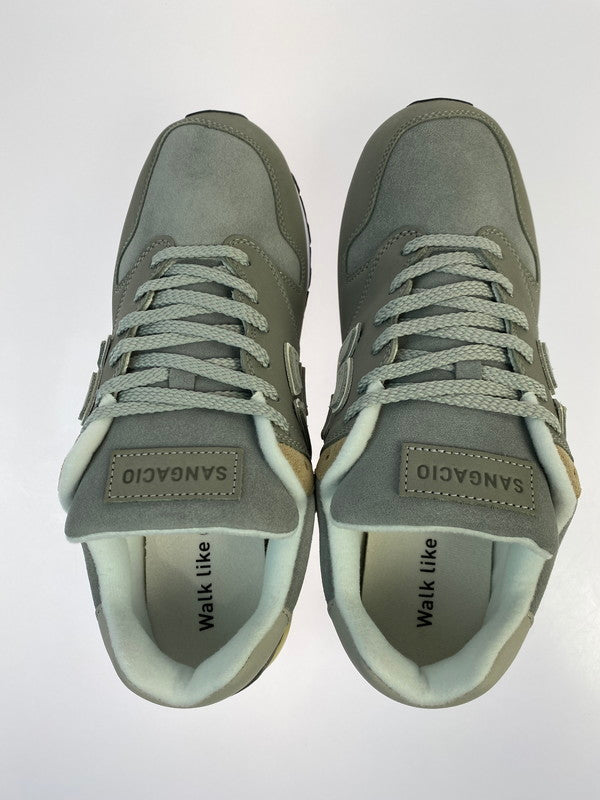 【未使用品】【メンズ】 Sangacio サンガッチョ NYU'S 10TH ANNIVERSARY にゅ〜ず 10th アニバーサリー スニーカー 靴 162-251129-kk-21-min カラー：GRAY 万代Net店