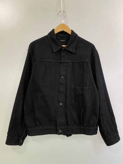 【中古品】【メンズ】 COMOLI コモリ 23AW BLACK DENIM JACKET Y03-01001 ブラック デニムジャケット ライトアウター Gジャン 140-251129-kk-24-min サイズ：1 カラー：ブラック 万代Net店