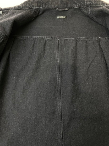 【中古品】【メンズ】 COMOLI コモリ 23AW BLACK DENIM JACKET Y03-01001 ブラック デニムジャケット ライトアウター Gジャン 140-251129-kk-24-min サイズ：1 カラー：ブラック 万代Net店