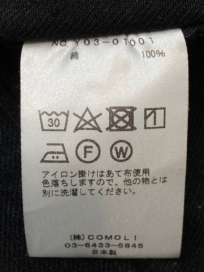 【中古品】【メンズ】 COMOLI コモリ 23AW BLACK DENIM JACKET Y03-01001 ブラック デニムジャケット ライトアウター Gジャン 140-251129-kk-24-min サイズ：1 カラー：ブラック 万代Net店