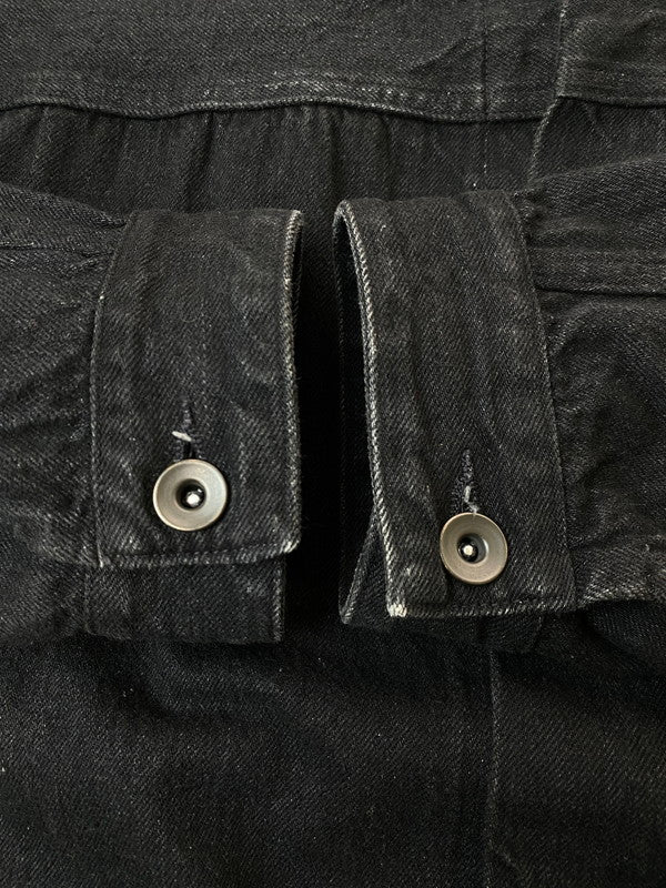 【中古品】【メンズ】 COMOLI コモリ 23AW BLACK DENIM JACKET Y03-01001 ブラック デニムジャケット ライトアウター Gジャン 140-251129-kk-24-min サイズ：1 カラー：ブラック 万代Net店