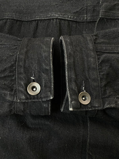 【中古品】【メンズ】 COMOLI コモリ 23AW BLACK DENIM JACKET Y03-01001 ブラック デニムジャケット ライトアウター Gジャン 140-251129-kk-24-min サイズ：1 カラー：ブラック 万代Net店