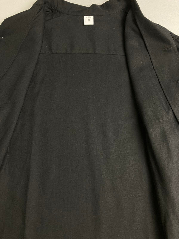 【中古品】【メンズ】 FRONT 11201 フロント ワンワントゥーオーワン OPEN COLLAR SHIRT オープンカラーシャツ メンズ トップス ブラウス 長袖シャツ 140-251128-em-19-min サイズ：M カラー：ブラック 万代Net店