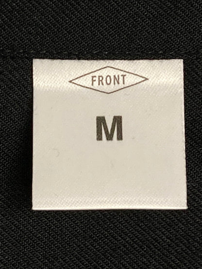 【中古品】【メンズ】 FRONT 11201 フロント ワンワントゥーオーワン OPEN COLLAR SHIRT オープンカラーシャツ メンズ トップス ブラウス 長袖シャツ 140-251128-em-19-min サイズ：M カラー：ブラック 万代Net店