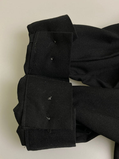 【中古品】【メンズ】 FRONT 11201 フロント ワンワントゥーオーワン OPEN COLLAR SHIRT オープンカラーシャツ メンズ トップス ブラウス 長袖シャツ 140-251128-em-19-min サイズ：M カラー：ブラック 万代Net店