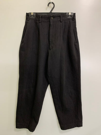 【中古品】【メンズ】 Y's for men ワイズ フォー メン WIDE SLACKS PANTS ML-P03-014 ワイドスラックスパンツ ボトムス Yohji Yamamoto 151-251201-kk-21-min サイズ：S カラー：ブラック 万代Net店
