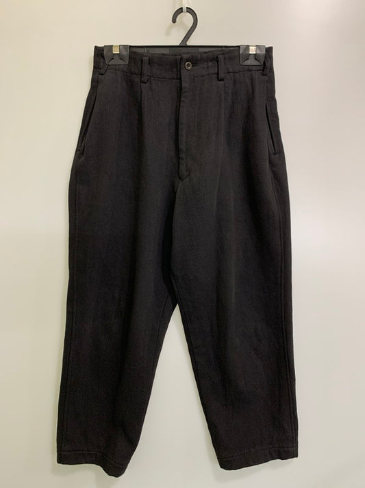 【中古品】【メンズ】 Y's for men ワイズ フォー メン WIDE SLACKS PANTS ML-P03-014 ワイドスラックスパンツ ボトムス Yohji Yamamoto 151-251201-kk-21-min サイズ：S カラー：ブラック 万代Net店