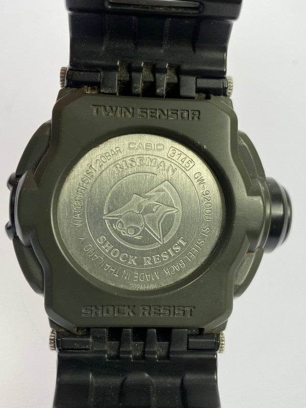 【中古品】【メンズ】 CASIO カシオ G-SHOCK RISEMAN GW-9200J-1JF TOUGHSOLAR ジーショック レンジマン タフソーラー 腕時計 196-251129-kk-49-min カラー：ブラック 万代Net店