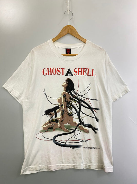 【中古品】【メンズ】 GHOST IN THE SHELL 攻殻機動隊 × GEEKS RULE ギークスルール 別注 コラボ SILKSCREEN PRINTING T-SHIRT VOL.03 MOTOKO シルクスクリーン プリント Tシャツ 半袖 トップス 142-251129-kk-26-min サイズ：L カラー：ホワイト 万代Net店