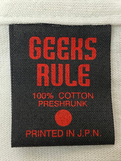 【中古品】【メンズ】 GHOST IN THE SHELL 攻殻機動隊 × GEEKS RULE ギークスルール 別注 コラボ SILKSCREEN PRINTING T-SHIRT VOL.03 MOTOKO シルクスクリーン プリント Tシャツ 半袖 トップス 142-251129-kk-26-min サイズ：L カラー：ホワイト 万代Net店