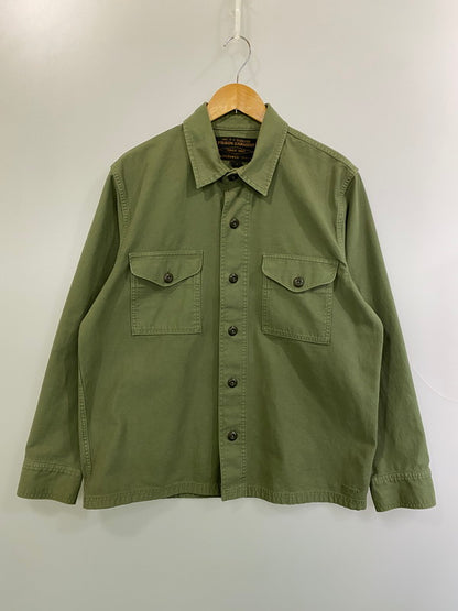 【中古品】【メンズ】 FILSON フィルソン FIELD JAC-SHIRT 20277936 ミリタリーシャツジャケット ライトアウター 145-251129-kk-33-min サイズ：M カラー：カーキ 万代Net店