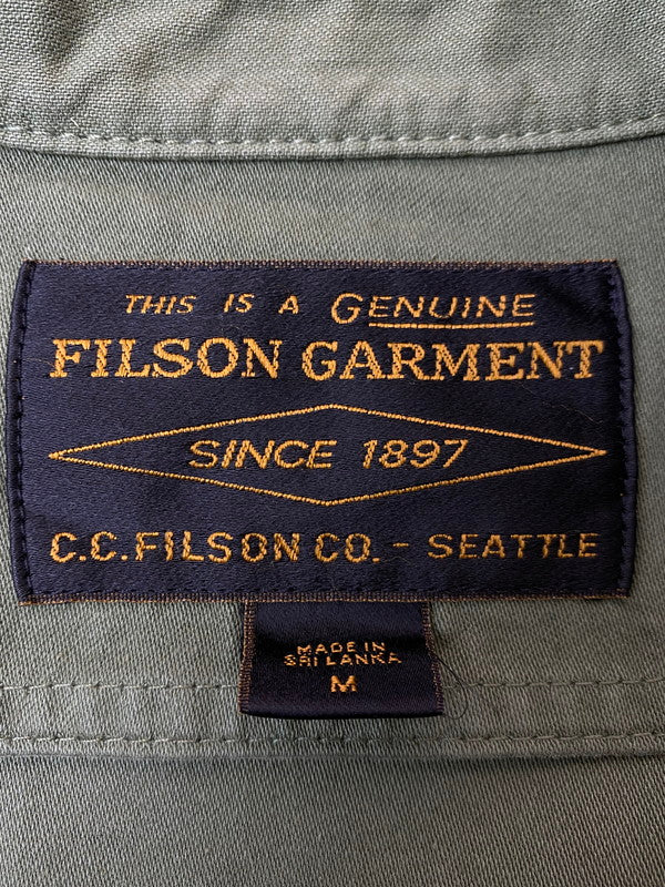 【中古品】【メンズ】 FILSON フィルソン FIELD JAC-SHIRT 20277936 ミリタリーシャツジャケット ライトアウター 145-251129-kk-33-min サイズ：M カラー：カーキ 万代Net店