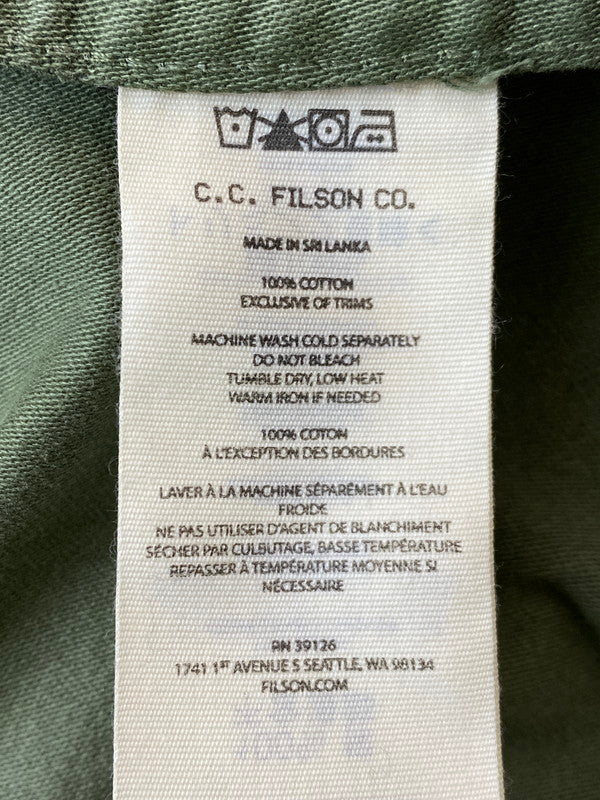【中古品】【メンズ】 FILSON フィルソン FIELD JAC-SHIRT 20277936 ミリタリーシャツジャケット ライトアウター 145-251129-kk-33-min サイズ：M カラー：カーキ 万代Net店