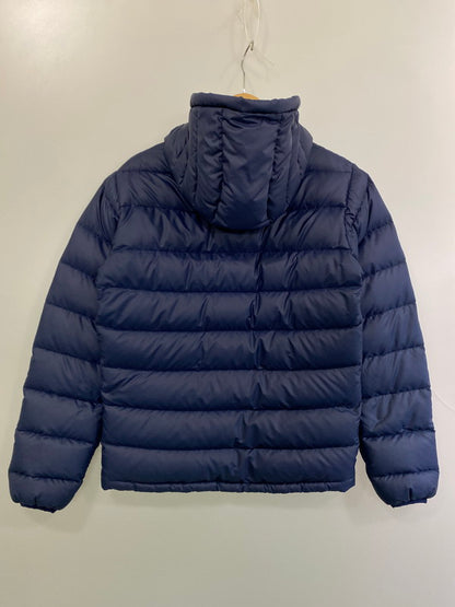 【中古品】【メンズ】 patagonia パタゴニア 12AW HI-LOFT DOWN SWEATER HOODY 84900FA12 ハイロフト ダウンセーターフーディー アウター ダウンジャケット 144-251129-kk-28-min サイズ：XS カラー：ネイビー 万代Net店