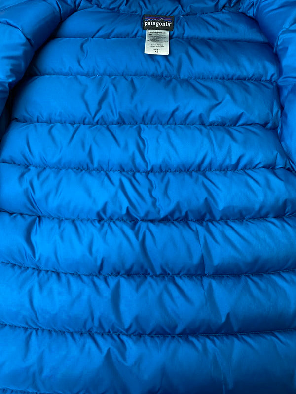 【中古品】【メンズ】 patagonia パタゴニア 12AW HI-LOFT DOWN SWEATER HOODY 84900FA12 ハイロフト ダウンセーターフーディー アウター ダウンジャケット 144-251129-kk-28-min サイズ：XS カラー：ネイビー 万代Net店